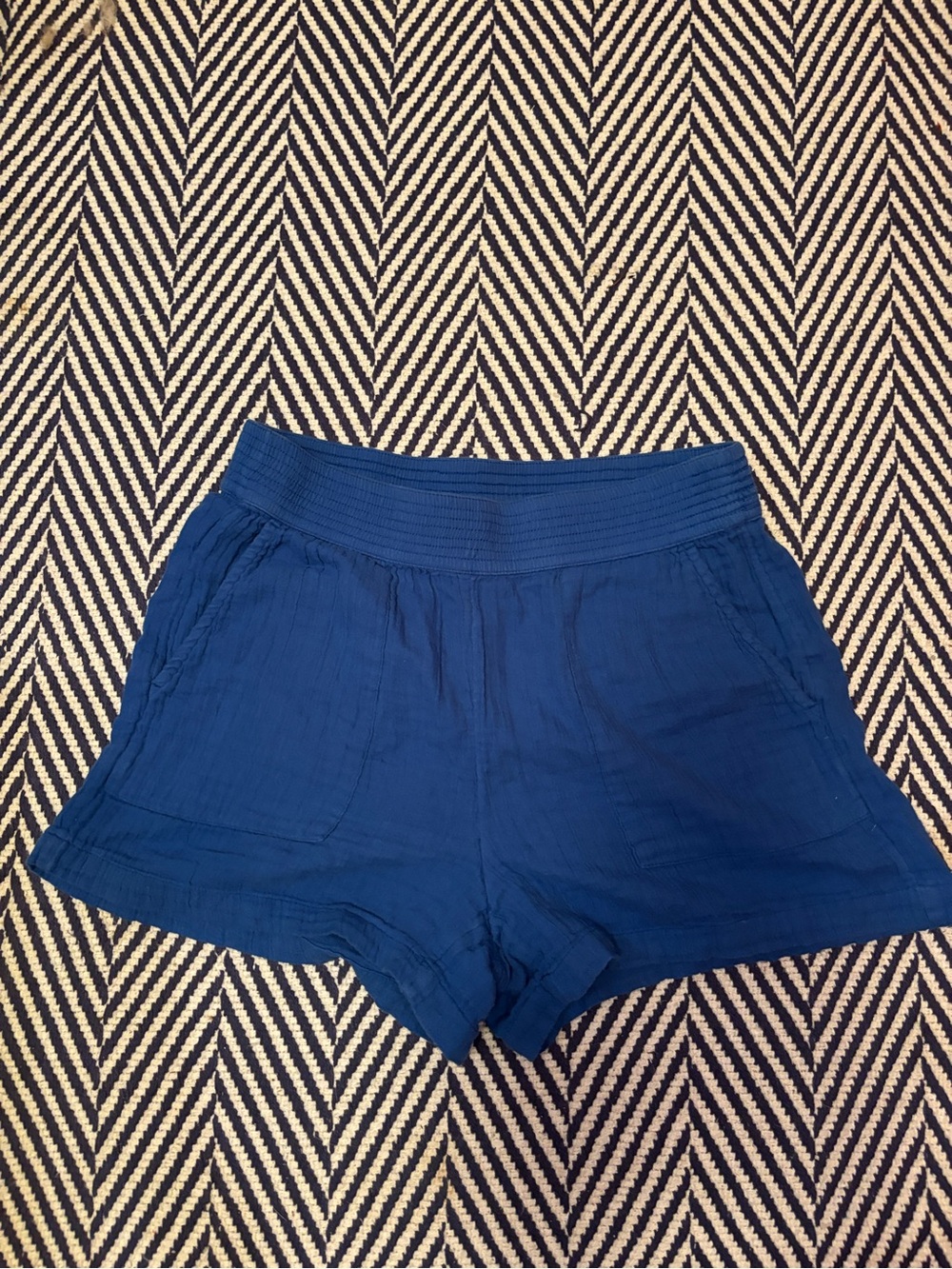 LOFT Royal Blue Pull-On Utility Shorts